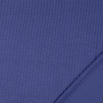 Rippenjersey - uni, marine